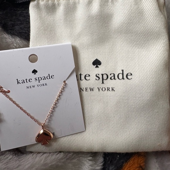 kate spade Jewelry - Kate Spade Rose Everyday Spade Charm Necklace